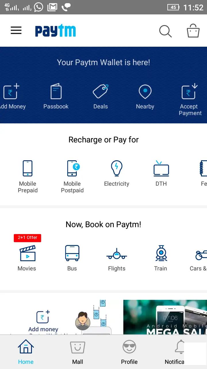 近。。地理位置功能引入於Paytm，定位接受Paytm錢包付款的商家