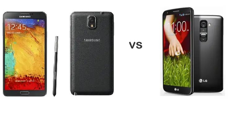 Samsung Galaxy Note 3 與 LG G2 審訂比較