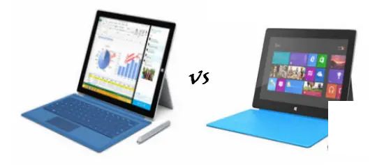 微軟 Surface Pro 3 與 Surface Pro 2 對比概覽