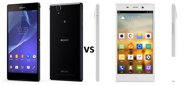 神鴻 Elife E7 對索尼 Xperia T2 Ultra 比較概要