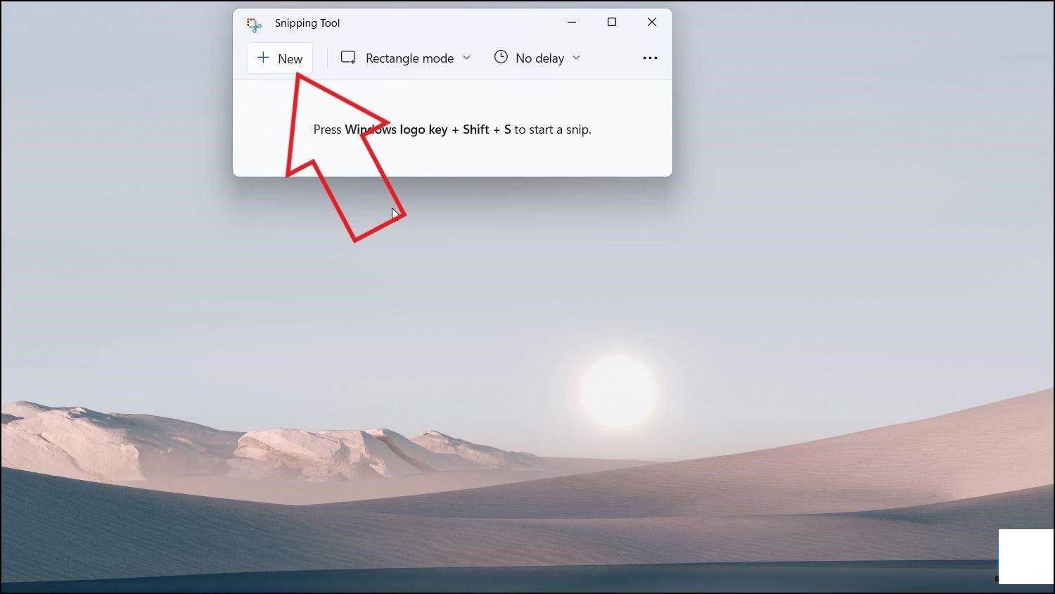 在 Windows 11 使用 Snipping Tool 擷取螢幕圖片