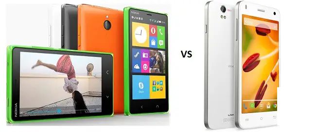 Nokia X2 與 Lava Iris X1 比較概覽